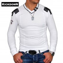 Kickdown K-1966 Longshirt Longsleeve Langarm T-shirt Wei