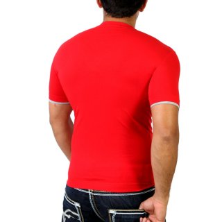 Redbridge R-1544 Layer Style V-Neck T-Shirt Rot L