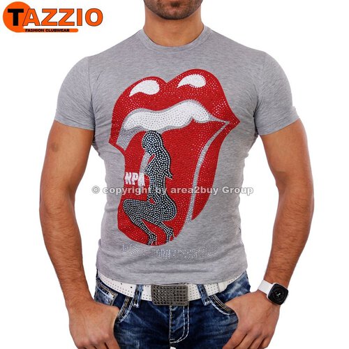 Tazzio TZ-4012 NPA Party Klassiker T-shirt grau M