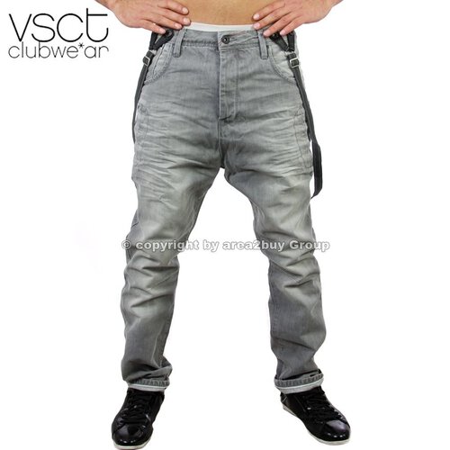 Vsct V-0199 Cool washed Hosentrger Jeans Grau W32 / L32