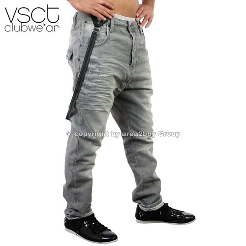 Vsct V-0199 Cool washed Hosentrger Jeans Grau