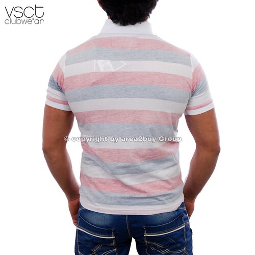 Vsct V-5640351 ringle tee man Party Clubwear T-shirt rot wei