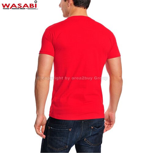 Wasabi athleticals Jonk Men Party Club Style T-shirt rot