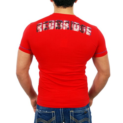 Redbridge Herren Party Clubwear Print T-Shirt RB-1464 Rot L