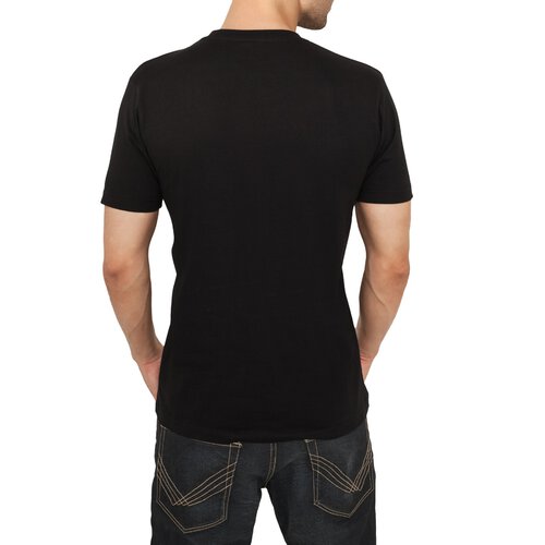 Urban Classics Herren V-Neck Basic T-Shirt TB-169 Schwarz M