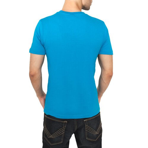 Urban Classics Herren V-Neck Basic T-Shirt TB-169 Trkis L