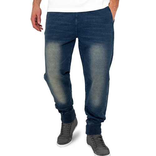 Urban Classics Herren Denim Jeans Look Jogger TB-483 Blau S
