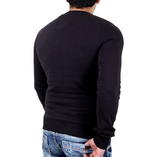 VSCT Sweatshirt Herren Haze Honey Blunt Sweater Mesh V-5641175 Schwarz L