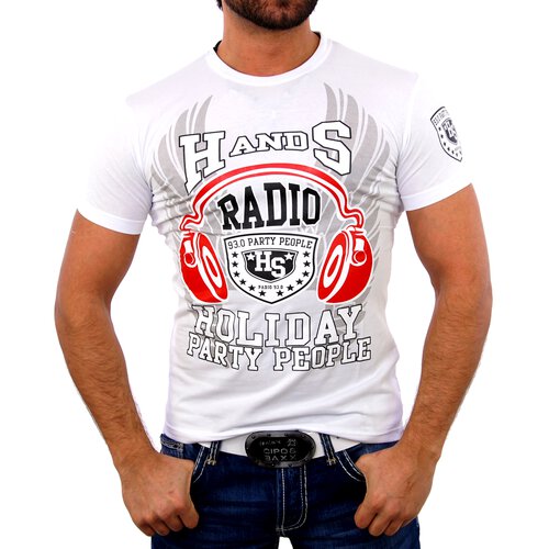 Belman T-Shirt Herren Party Club -HEADPHONE- Print B-1229