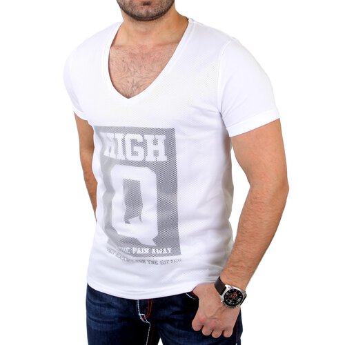 VSCT T-Shirt Herren High Q Mesh Netz Shirt V-5641156 Wei S