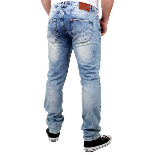 VSCT Herren Jeans Anthony Slim 5-Pocket V-5641229 Hellblau