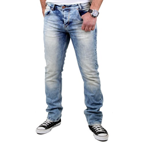 VSCT Herren Jeans Anthony Slim 5-Pocket V-5641229 Hellblau W31/L34