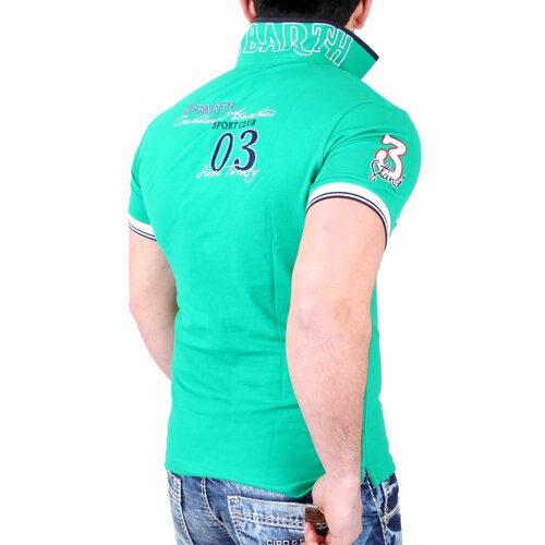 Reslad Poloshirt Herren Exklusiv Club Comfort Polo Hemd mit Stickerei RS-016 Grn S