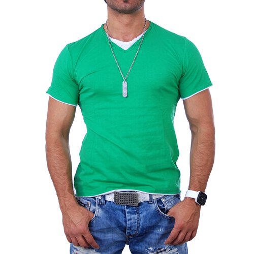 Sixth June T-Shirt Herren V-Neck Layer Style Shirt SJ-15