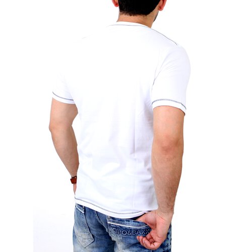 Carisma T-Shirt Herren Regular Fit CALIFORNIA mit Motivdruck CRSM-4208 Wei XL