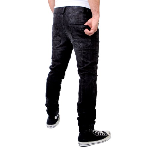 VSCT Herren Jeans Clubwear Noah Black Vintage Hose V-5640899 Schwarz