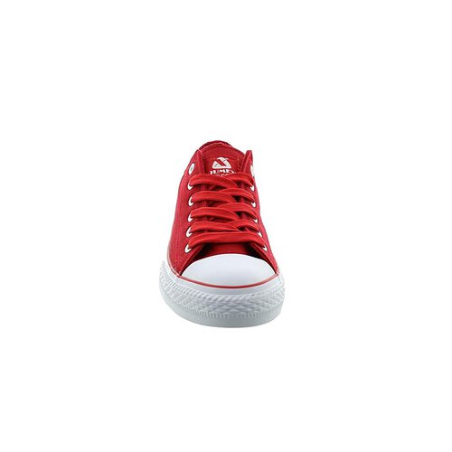 Jumex Schuhe Herren Canvas Low Top Sneaker Freizeitschuhe JX-9023 Rot EUR 42