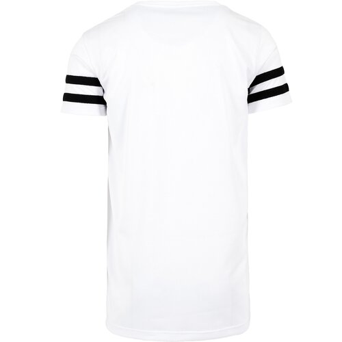 Urban Classics T-Shirt Herren Netz Stripe Mesh Kurzarm Shirt TB-1236 Wei-Schwarz S