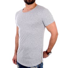 Redbridge T-Shirt Herren Basic Zipped Long Style Kurzarm...