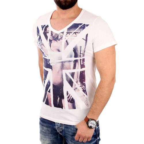 Reslad T-Shirt Herren ROYAL CHIC Motiv Print Kurzarm Shirt RS-2061