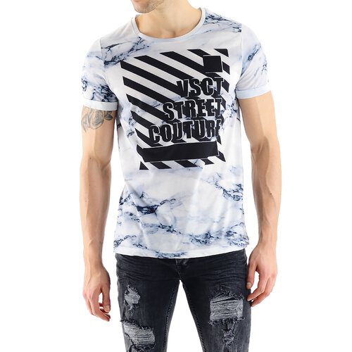 VSCT T-Shirt Herren White Marble Full Print Shirt V-5641715 Original