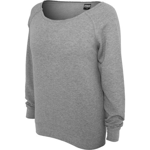 Urban Classics Sweatshirt Damen Open Edge Crewneck Pullover TB-742 Grau L