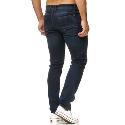 Reslad Jeans Herren Destroyed Slim Fit Herren-Hose Jeanshose Mnner Hosen Stretch Denim Jeans RS-2090