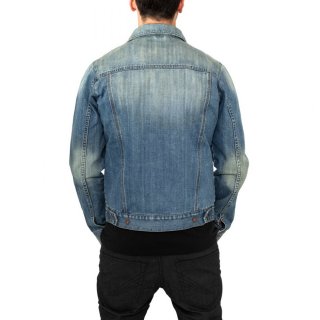 Urban Classics TB-515 Jeans Denim Vintage Jacke blau