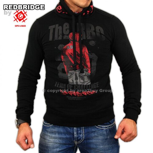 Redbridge Kapuzen-Pullover 1511, schwarz