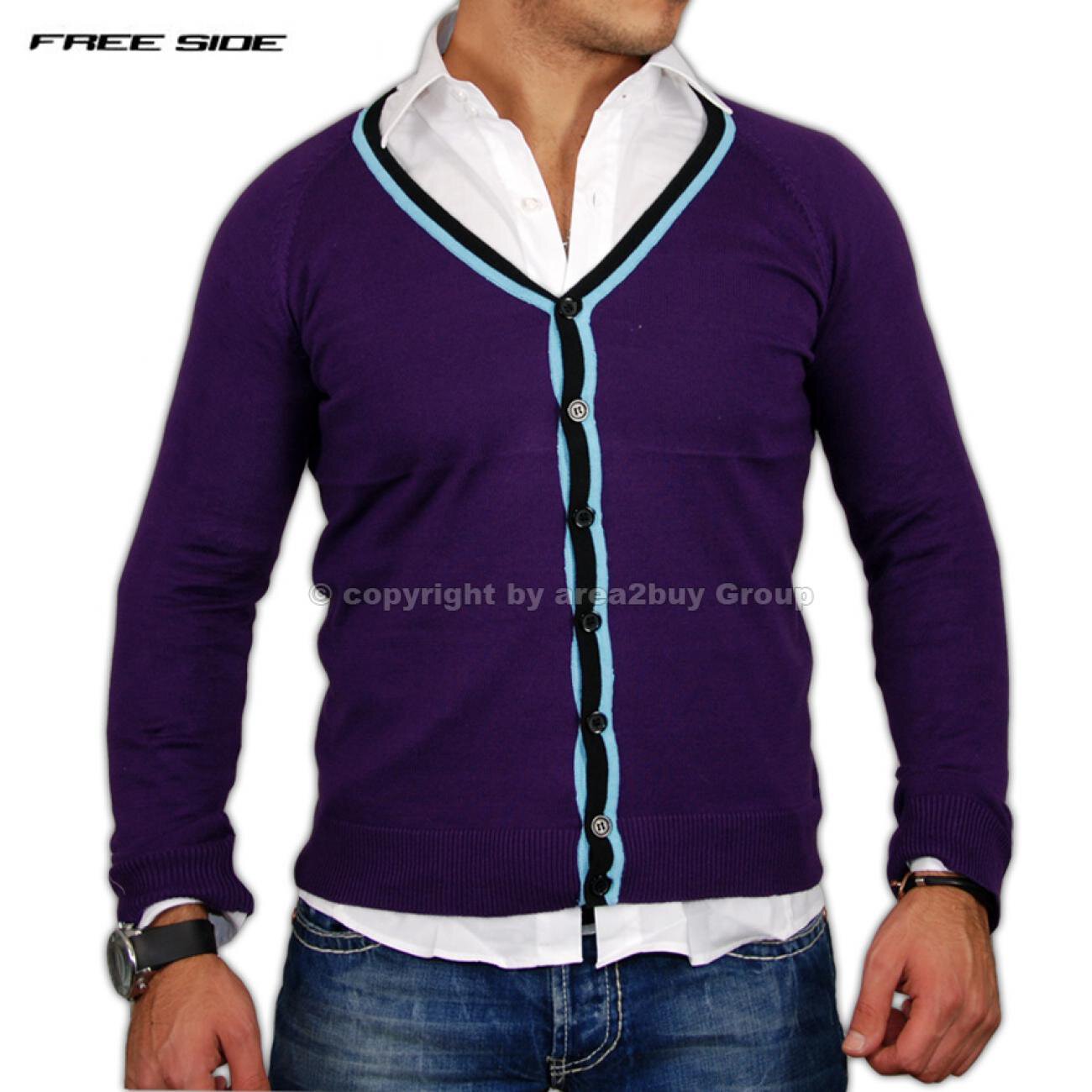 Vsct Herren Pulli Männer Kapuzen-Pullover Sweatshirt Hoody V-5640661 Blau