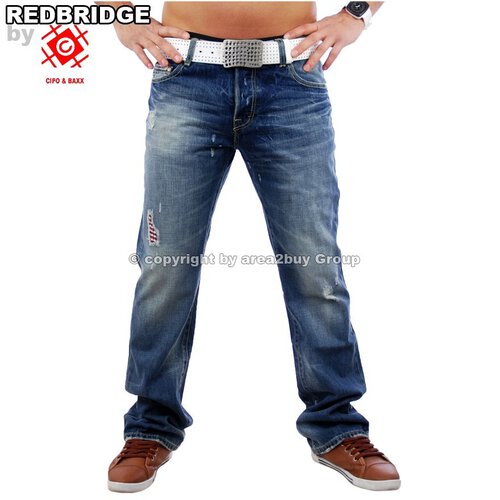 Redbridge RB-301 Destroyed Look Club Jeans, Blau W31 / L34