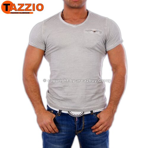 Tazzio TZ-1063 Party Club T-Shirt Grau