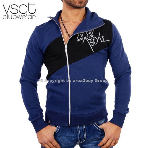 Vsct V-5640280 Party Club Zipper Sweatjacke Original Navy