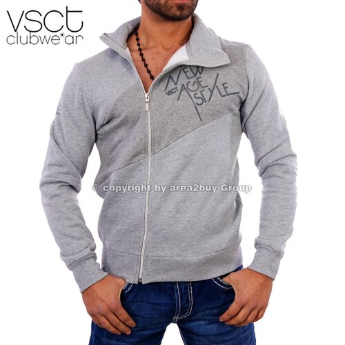 Vsct V-5640280 Party Club Zipper Sweatjacke Original Grau