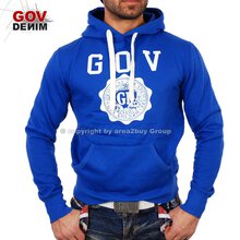 Gov Denim Z-10071 Pullover Hoody Sweatshirt blau