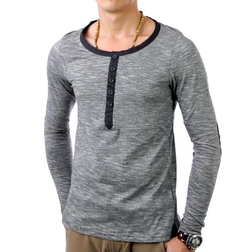 Sublevel Herren Y-Neck Longsleeve SL-20202