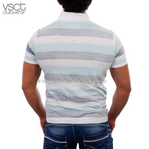 Vsct V-5640351 ringle tee man Party Clubwear T-shirt navy weiß