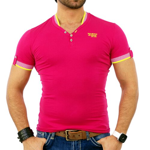 Redbridge Herren V-Neck Kontrast T-Shirt RB-1601