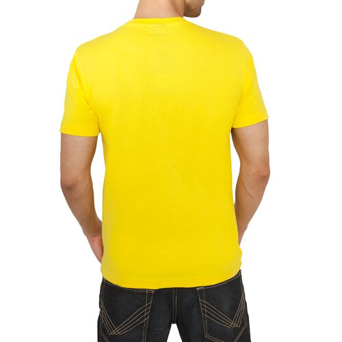 Urban Classics Herren V-Neck Basic T-Shirt TB-169 Gelb L