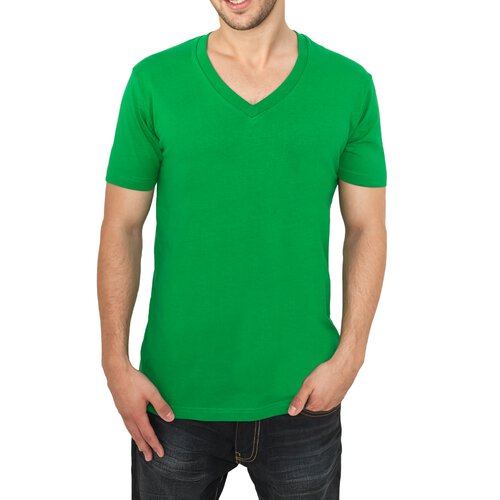 Urban Classics Herren V-Neck Basic T-Shirt TB-169 Grn XL