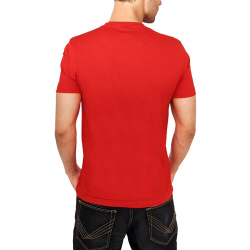 Urban Classics Herren V-Neck Basic T-Shirt TB-169 Rot XL
