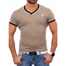 Kickdown Herren V-Neck Kontrast Club T-Shirt K-2317