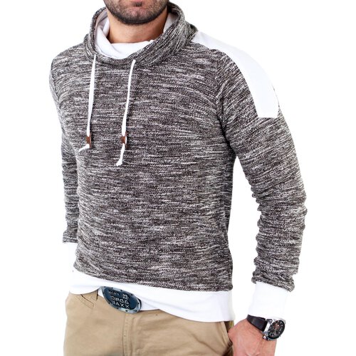 Reslad Herren Huge Collar Sweatshirt Pullover RS-105