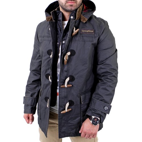 Goodyear Herren JOPLIN Winter Mantel Jacke GY-400104 Schwarz