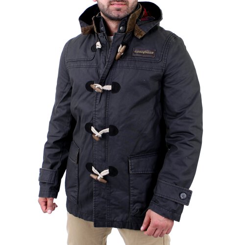 Goodyear Herren JOPLIN Winter Mantel Jacke GY-400104 Schwarz