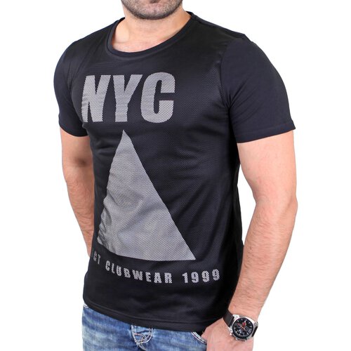 VSCT T-Shirt Herren NYC Mesh Netz Shirt V-5641155 Schwarz S