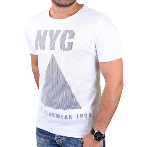 VSCT T-Shirt Herren NYC Mesh Netz Shirt V-5641155 Wei S