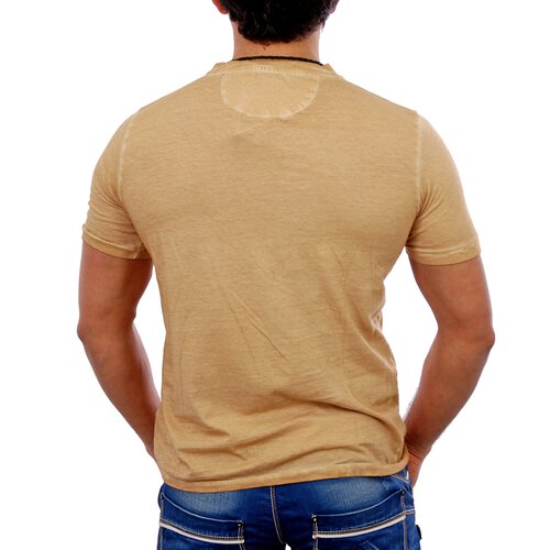 VSCT T-Shirt Herren V-Neck Sprayed Buttoned Jersey V-5400317 Original S