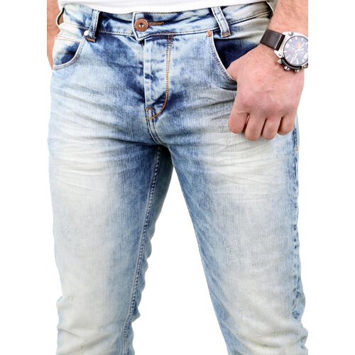 VSCT Herren Jeans Anthony Slim 5-Pocket V-5641229 Hellblau W30/L32
