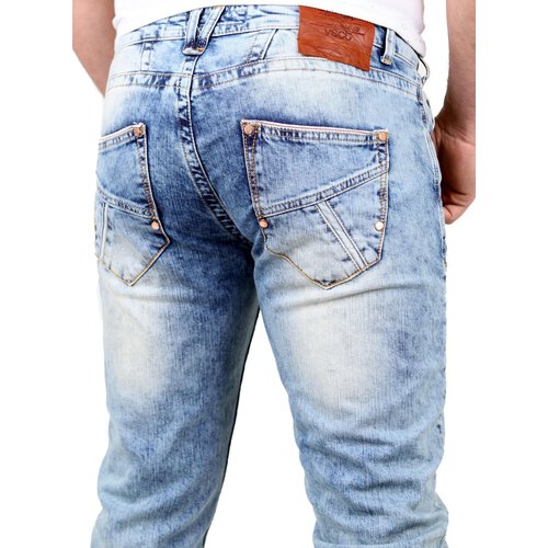 VSCT Herren Jeans Anthony Slim 5-Pocket V-5641229 Hellblau W31/L34